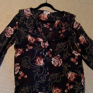 Ann Taylor Loft Outlet Size Medium Blouse Long Sleeve